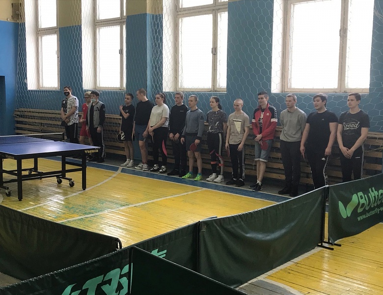 Соревнования по настольному теннису,
