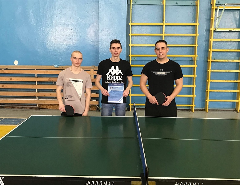 Соревнования по настольному теннису,
